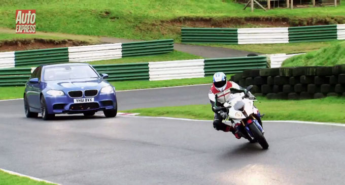 BMW M5 F10 vs BMW S1000RR 