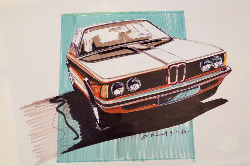 bmw serie 3 e21 sketch design bmw