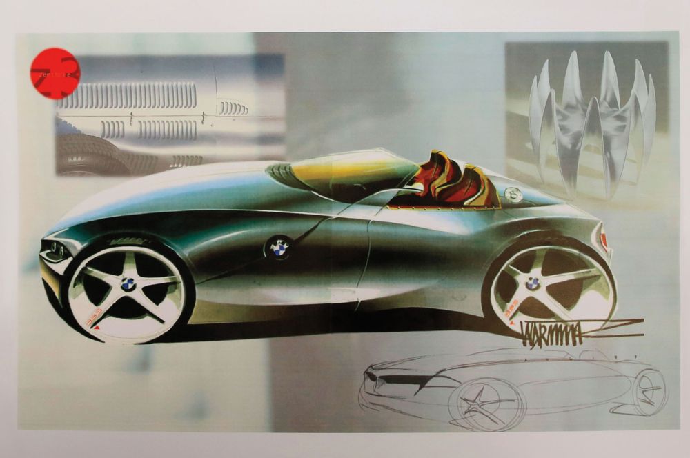 bmw z4 e85 sketch design bmw