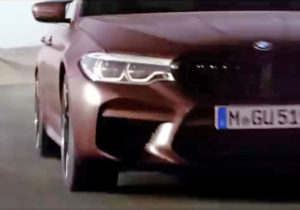 BMW M5 F90 Spy Frozen Burgundy Red