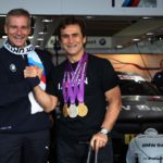 Alex Zanardi Hockenheim (DE) 21th October 2012. BMW Motorsport, BMW Motorsport Director Jens Marquardt (DE) and Alex Zanardi (IT) winner of two Paralympic gold medals. This image is copyright free for editorial use © BMW AG (10/2012).