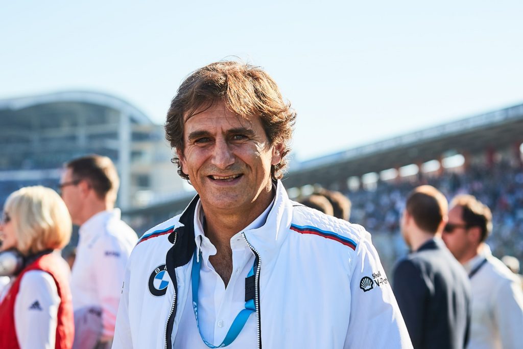 Alex Zanardi Hockenheim (DE) 16th October 2015. BMW Motorsport, Alex Zanardi (IT) BMW M4 DTM Race Taxi. This image is copyright free for editorial use © BMW AG (102019)