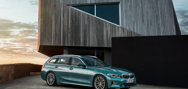 BMW Serie 3 Touring 2019 - Luxury Line - Blue Ridge Mountain Metallic - BMW Rims Styling 781 bicolor - G21 (2)