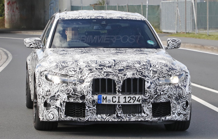 BMW M3 G80 2020 Spy - Open Grille