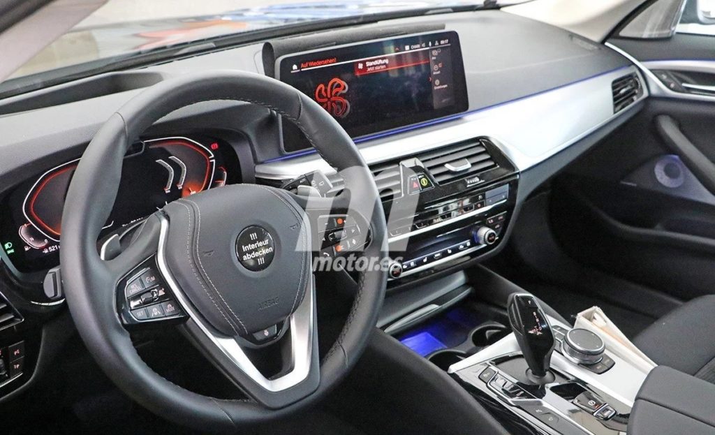 BMW Serie 5 LCI 2021 Spy Interior G30 G31